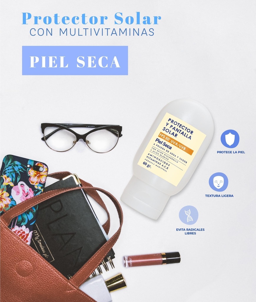 Protector solar piel seca